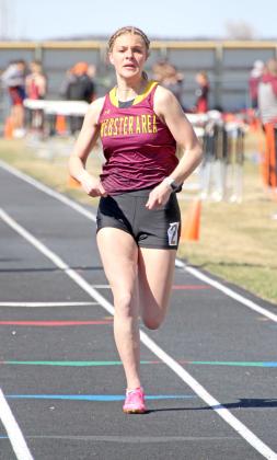 Kala Kwasniewski runs at the Pork Chop Relays at Clear Lake April 15. Reporter &amp;amp; Farmer | Subscriber snapshot