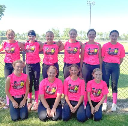 Webster fast pitch softball 12U competed in their last tournament of their first ever season July 11. They won two and lost two during the tournament and ended sixth out of 14 teams. From left front, Embry Duenwald, Journee Meier, Ava Niles, Gabby Duenwald; back, Camren Snaza, Brynlee Christensen, Lydia Petersek, Karley Lone, Arianna Altstadt, Penny Rencountre and not pictured Hannah Crawford. Reporter &amp; Farmer | Subscriber snapshot