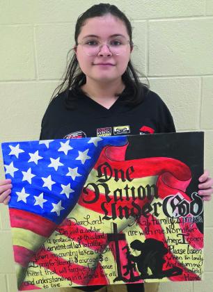 Italia Dorian, a Webster Area fifth grade student, was selected as the first place winner of the VFW Auxiliary 2024-25 Illustrating America art contest in her grade division. Her artwork was displayed at the VFW Auxiliary National Convention in Columbus, OH. Reporter &amp;amp; Farmer | subscriber snapshot