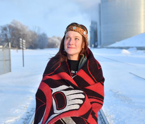 Waubay resident Courtney Gale Enfield pictured Dec. 8 in Webster began her alcoholism recovery in 2017 and achieved sobriety in August 2021. Enfield is enrolled with the Muckleshoot tribe south of Seattle, WA. Reporter &amp;amp; Farmer | Leyton Beardslee
