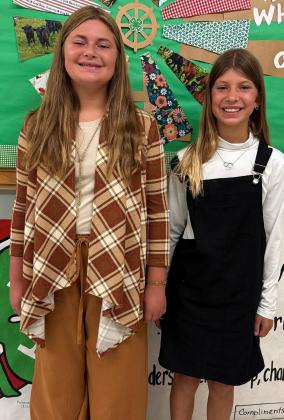 Day County 4-H Fashion Revue award recipients pose for a picture in the Day County Courthouse July 31. From left is Aliyah Zirbel, junior grand champion and Kallie Zirbel, beginner grand champion. Reporter &amp;amp; Farmer | subscriber snapshot