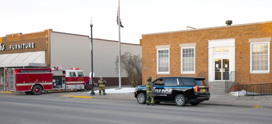 Webster Fire Department responded to a call which was a suspected gas leak at the United States Post Office Jan. 6. According to assistant fire chief Eric Kwasniewski it was determined to be a sewer odor in a frozen vent pipe. Reporter &amp;amp; Farmer | Brenner Cariveau