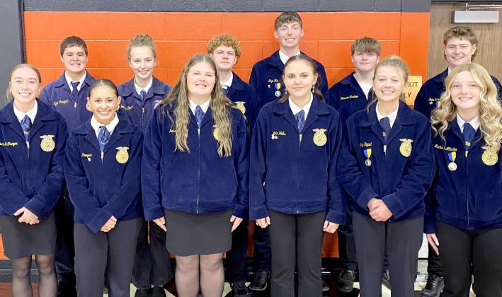 Webster FFA Chapter places fourth in Doland event, member to serve as district officer