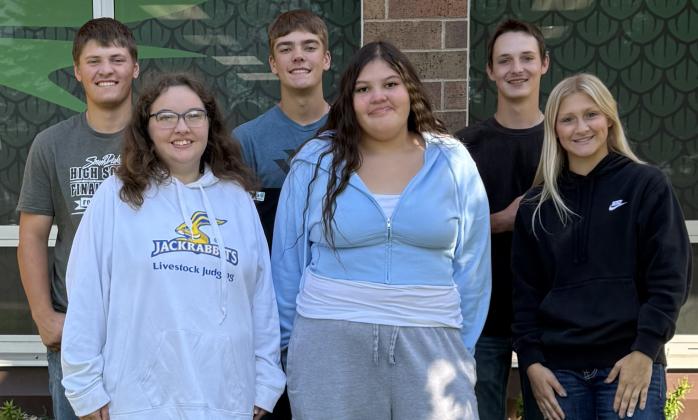 Waubay homecoming court are, front, from left, Kayce Berger, Jorie Roberts and Callie Weyh and back, from left, Teegan Gaikowski, Tripp Gaikowski and Linken Niles. Waubay’s homecoming week is Sept. 8-12 with a movie theme. Reporter &amp;amp; Farmer | subscriber snapshot