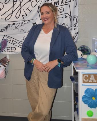 Waubay School counselor Alandra Harrelson is entering her first year in the position and said she is excited to connect with students. Prior to joining Waubay, she worked nine years in Redfield School District and earned her master’s degree in school counseling at Northern State. Here, Harrelson is pictured next to her office’s mental health hygiene station and “zen zone,” where students can find peace in a safe space and attain needed school supplies. Reporter &amp;amp; Farmer | Timothy Gibson
