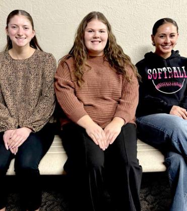 Webster American Legion Auxiliary’s Girls State representatives are, from left, Chloe Mammenga, Kelsie Fischer and Jocelyn Rumpca. Girls State will be the first week of June at USD. Reporter &amp;amp; Farmer | Subscriber snapshot