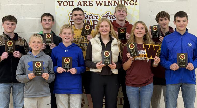 Webster Area cross country runners receive end of season team awards
