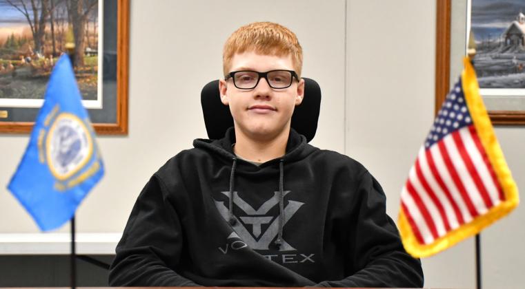 Waubay High School sophomore Brady Berger won the Northwestern Division Class IV of American Legion Auxiliary’s Americanism Essay Contest which he entered earlier this year. The annual contest this year used the prompt “What does America the Beautiful mean to me?” as the theme for all entries. Reporter &amp;amp; Farmer | Leyton Beardslee