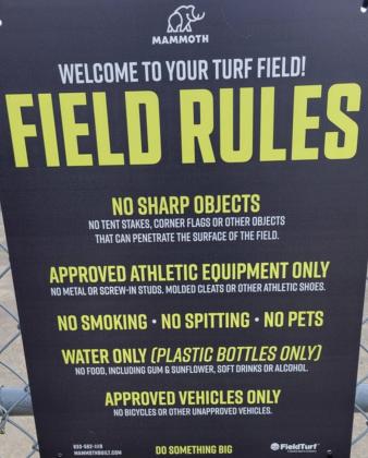 Rules are in effect for the new turf field that was a part of the Webster Area School District’s revamped playground. Webster Area School District urges citizens to follow the rules and to have citizens help enforce the new measures. If there is an individual not following rules please address them directly, report the matter to the school office or contact the police, said Webster Area School District. Reporter &amp;amp; Farmer | Subscriber Snapshot
