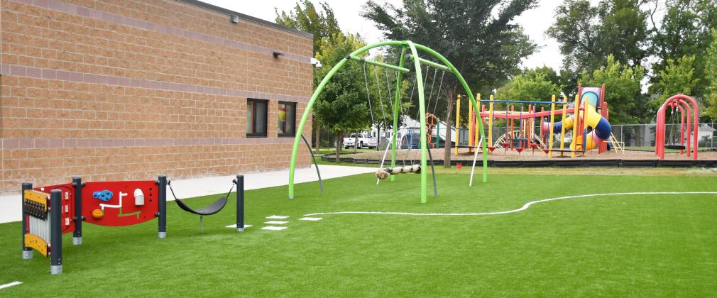 For the upcoming school year, Webster Area School District revamped their playground including multiple new objects for kids to play on. Reporter &amp;amp; Farmer | Jessica Washenberger