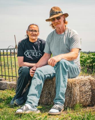 Delia and Jim Clark sit by their garden in Florence June 17. The couple has been married for 33 years and spent a portion of their life together traveling the western U.S. while living out of their 1979 Pontiac Bonneville. Reporter &amp;amp; Farmer | Leyton Beardslee