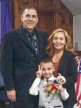 Pictured from left are Pastor Eric Moore, his son Daesen and wife Kelsey. Since December 2023 the couple has been on a mission to bring the gospel to every indigenous reservation in the U.S. Reporter &amp;amp; Farmer | subscriber snapshot
