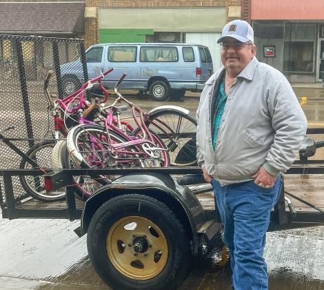 Jim Mortenson stands in front of his trailer filled with bikes waiting to be transported to his shop in Conde where he will refurbish them to new. This activity has become a hobby-turned-lifestyle and has been going strong for 31 years. Reporter &amp;amp; Farmer | Annie Witt
