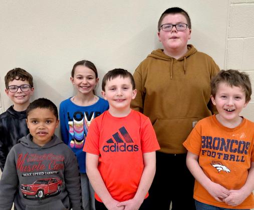 Webster Area Elementary students of the month for February are from front left, Ryder Spooner Kindergarten, Huck Shoemaker first, Lance Johnson second, Back row left, Layton Randall third, Ada Kuecker fourth, and Graysen Dean fifth. Reporter &amp;amp; Farmer | Subscriber Snapshot