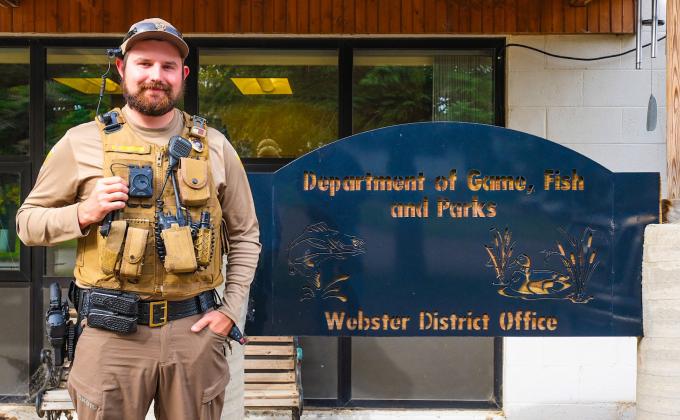 Webster based conservation officer Kenny Jimerson, pictured Sept. 30, started at his position in August. One of his favorite parts of the job, Jimerson said, is how every day is different. Reporter &amp;amp; Farmer | Leyton Beardslee