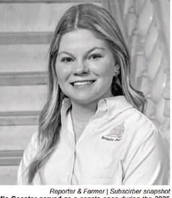 Mia Coester served as a senate page during the 2025 Legislative session in Pierre.