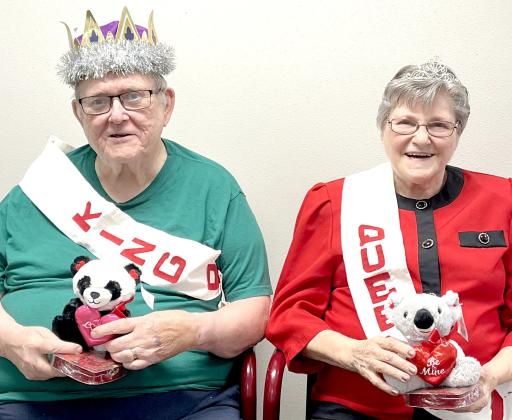 Sun Dial Manor, Bristol observed Valentine’s Day by naming Bob Grebel and Bertha Bailey as their King &amp;amp; Queen of Hearts. Reporter &amp;amp; Farmer | Subscriber snapshot