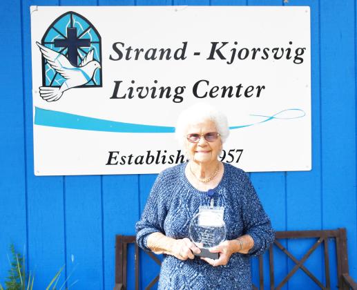 Genevieve Ewalt was recognized as the 2024 Adult Volunteer of the Year for her efforts as a volunteer at Strand-Kjorsvig Living Center in Roslyn. The South Dakota Health Care Association award ceremony took place in Sioux Falls Sept. 24-26 Ewalt was surrounded by friends and family in support of her achievement. Reporter &amp;amp; Farmer | Brenner Cariveau