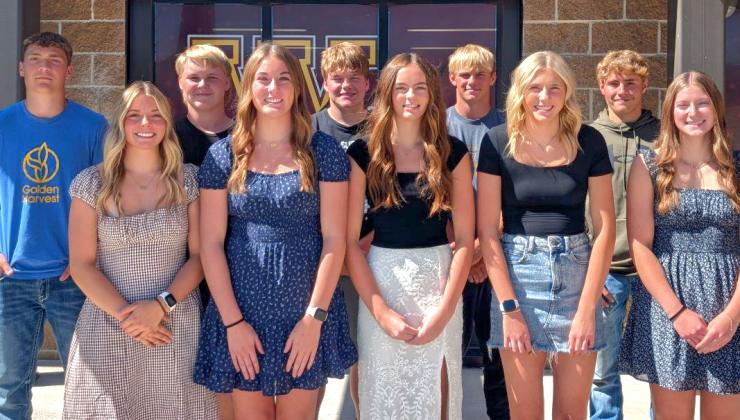 Webster Area School District’s homecoming week is Sept. 14-18 and every year there is homecoming royalty. Candidates are from left, back row, Devin Snaza, Sean Sichmeller, TJ Sonstebo, Gage Baumgarn, Tayten Kurkowski; front row; Kenley Grewe, Mallory Steiner, Marlee Dornbusch, Sarah Zubke and Chloe Mammenga. Reporter &amp; Farmer | Subscriber snapshot