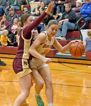 Bearcats girls hosted their final home game of the season Feb. 20 against Milbank which ended in a 34-64 Webster Area loss. Here Braelynn Breske (31) attempts to get past a Milbank defender. Reporter &amp;amp; Farmer | Amanda Dulitz
