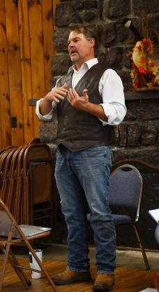 South Dakota WIldlife Federation Executive Director Dana Rogers speaks at the inaugural Day County Sportsman’s Club meeting June 26. Reporter &amp;amp; Farmer | Annie Witt