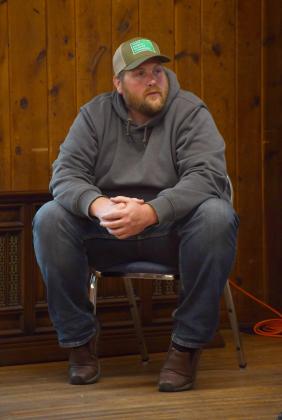 Webster resident Cody Warner who organized the Sportman’s Club meeting talks about finding more members of the community who may be interested in the club. Reporter &amp;amp; Farmer | Annie Witt