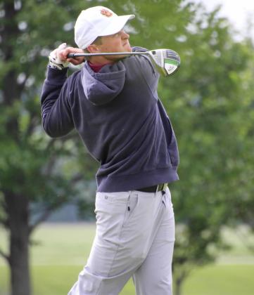 Michael Dorsett watched his shot fly during the boys state golf tournament June 2-3 in Watertown at the Cattail Crossing course. Dorsett shot an 88 on day one and an 84 on day two placing him 84th. Reporter &amp;amp; Farmer | subscriber snapshot