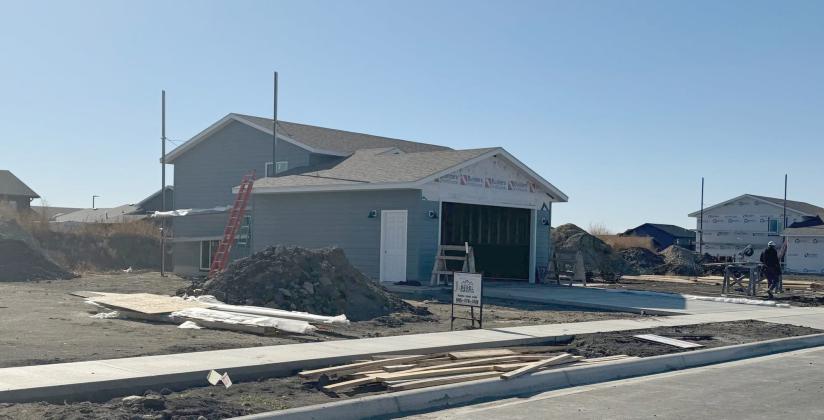This home, under construction Oct. 23 is in a subdivision being developed by Homes are Possible Inc., a nonprofit agency in Aberdeen. Reporter &amp;amp; Farmer | South Dakota News Watch photo