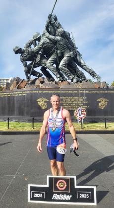Curtis Huffman of Webster competed in the Marine Corps Marathon in Arlington, VA Oct. 26 for his 32nd marathon in 31 different states on a mission to run a marathon in all 50 states by the age of 50. Huffman crossed the line with a time of 2:47:43 to place 132nd out of 30,638 finishers. Reporter &amp;amp; Farmer | Subscriber snapshot