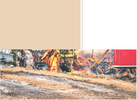 Webster Fire Department including fireman Allen Jaspers responded as mutual aid with Bristol Fire Department to a barn fire at 14308 423rd Ave. a few miles south of Bristol Jan. 15. Additional details will be available in next week’s issue. Reporter &amp;amp; Farmer | Leyton Beardslee