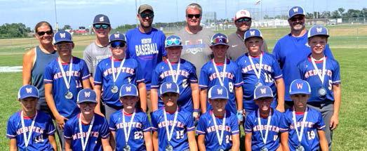 Webster 10U baseball team particpated in the VFW 10U State Tournament July 24-26 and placed second. From front, Brayson Breske, Brody Christensen, Kolden Erickson, Kannon Kwasniewski, Rally Hendrickson, Nolan Rasmus, Nash Keller; middle, Hunter Swenson, Riley Zimmerman, Teagen Schmidt, Cooper Steiner, Landry Lesnar, Jett McClurg; back, Katie Rasmus, Dillon Rasmus, Ryan Rasmus, Paul Schmidt, Jerry Lesnar and Tanner Christensen. Reporter &amp;amp; Farmer | Subscriber snapshot