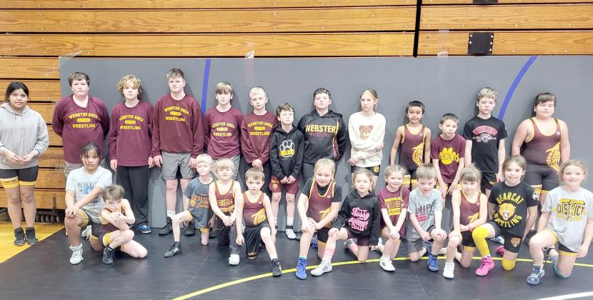 Webster Area AAU wrestlers compete at district meet