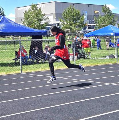 Virgil Benais participates in the 100m dash during the 2026 Northeast Area Athletics Track and Field Meet May 1 in Milbank. Benais placed second in this category and placed first in the running long jump. Reporter &amp;amp; Farmer | Subscriber Snapshot