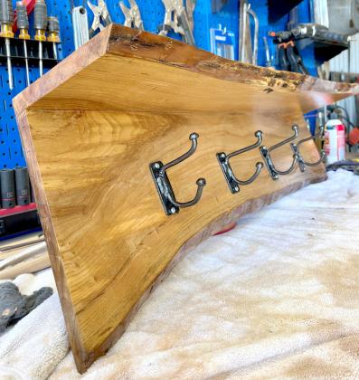Jerry’s latest woodworking challenge involved turning a slab of local ash wood into a hatrack. Reporter &amp;amp; Farmer | Subscriber snapshot
