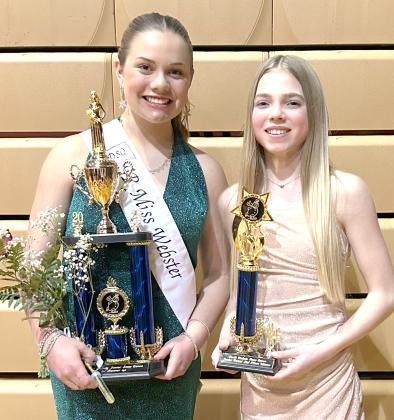 Ava Bjerke was named the first runner up Jan. 4 in Aberdeen at the Junior South Dakota Snow Queen pageant while Ayla Bloom took second place in the junior talent contest. Bjerke was crowned Webster’s Junior Snow Queen Nov. 9. Webster Snow Queen Abbigail Garrett will represent Webster at the South Dakota Snow Queen event Jan. 11. Reporter &amp;amp; Farmer | Subscriber snapshot