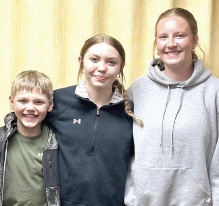 Pictured from left are local winners of Catholic Daughters education contest, Owen Snaza, Mallory Snaza and Callie Shoemaker. Reporter &amp;amp; Farmer | Subscriber snapshot