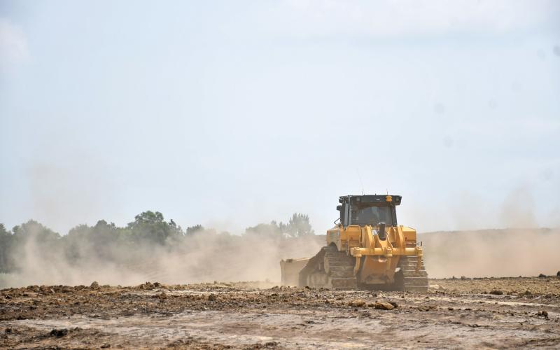 Topsoil is being moved for Western Sunset Addition. Work was observed in that area beginning July 24. Project developer Joel Shoemaker said no date has been set for an official ground breaking ceremony. Reporter &amp;amp; Farmer | Annie Witt