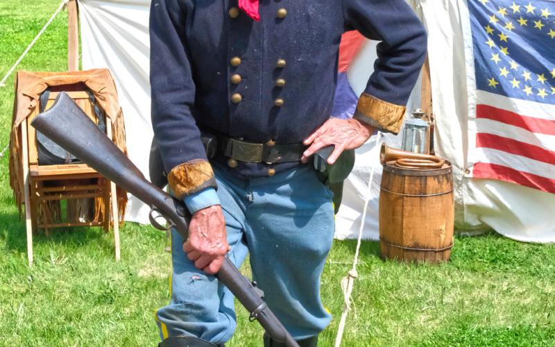 Bill Rostedt portrayed General Custer June 7 during Fort Sisseton Historical Festival. Rostedt said he has been participating in historical festivals for 33 years. Reporter &amp;amp; Farmer | Leyton Beardslee