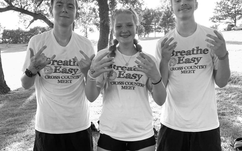 Webster Area varsity medal winners at Milbank Breathe Easy Invite are from left Grady Wagner, Hannah Sonstebo and Jase Voss. Wagner finished 10th in the boys race with 16:25.32, Sonstebo finished sixth among the girls in 18:18.77 and Voss finished ninth in the boys race in 16:18.24. Reporter &amp;amp; Farmer | subscriber snapshot