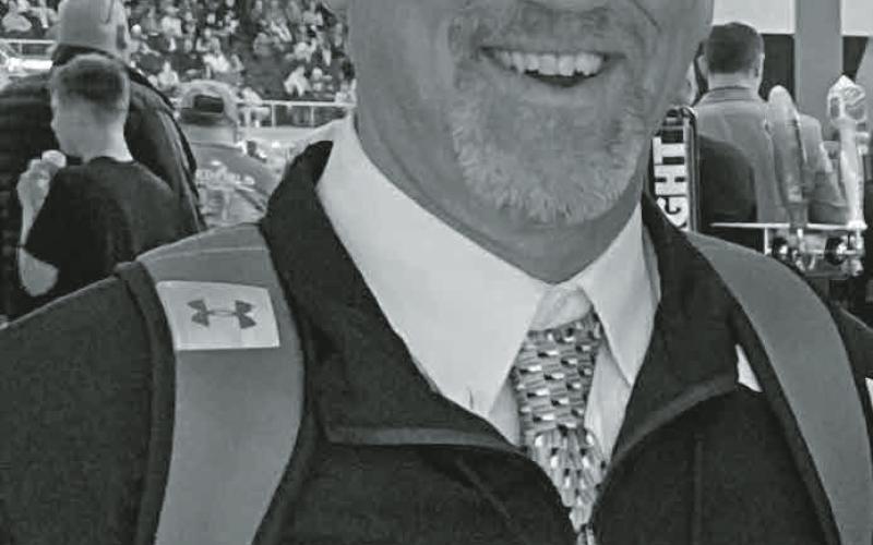 Webster Area assistant football coach Wade Rausch poses for a picture at 2024 South Dakota state wrestling tournament in Sioux Falls. Rausch received 2025 Assistant Coach of the Year from South Dakota High School Coaches Association for his coaching at Webster. Reporter &amp;amp; Farmer | subscriber snapshot