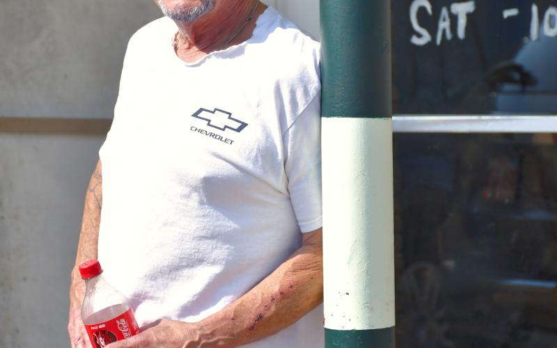 Howard Bunce pictured Sept. 10 in Bristol became a car salesman at the age of 10 to a trumpet teacher by 14, a radio DJ in Las Vegas, NV with no experience, owned multiple salons, massage therapy parlors and is now back to selling cars. Reporter &amp;amp; Farmer | Leyton Beardslee