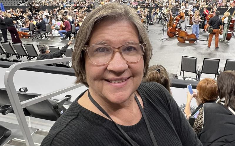 Waubay School teacher Jill Beers is heading towards retirement at the end of this school year after over 40 years in education. Here, Beers takes in the All-State Chorus last fall in Sioux Falls. Reporter &amp;amp; Farmer |Subscriber Snapshot