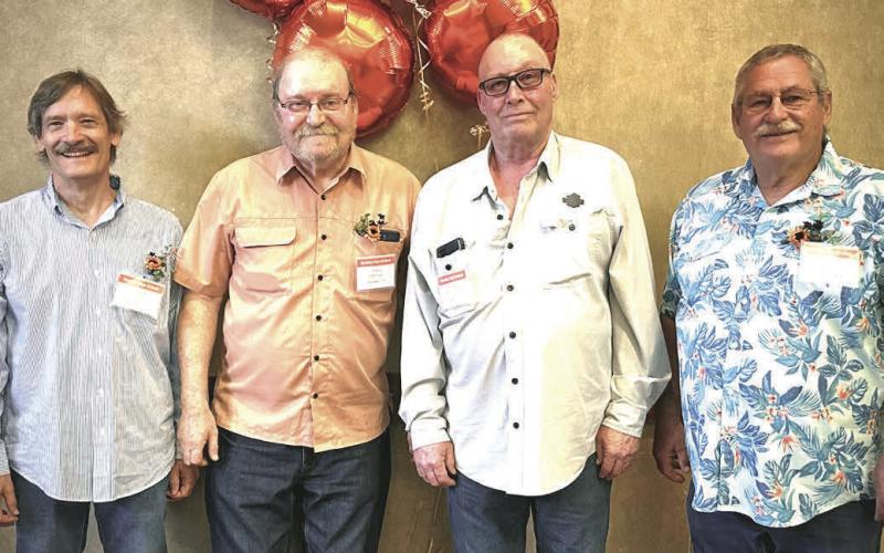 Bradley Class of 1974 members are from left, Class of 1974 Lindsey Lien, Cliff Hartman, Daniel Morehouse and James Caulfield. Reporter &amp; Farmer | Subscriber snapshot