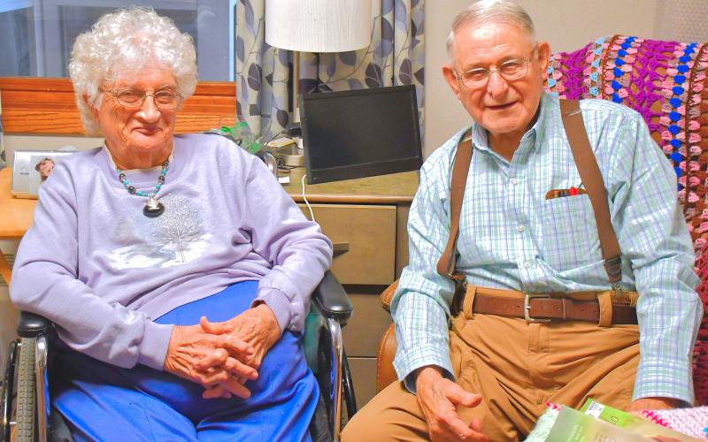 Robert Witt comes to Sun Dial Manor any chance he gets to visit his wife, Velma Witt. These two have been married for 25 years. He says it’s been some of his best years and he’s pretty sure he’s given his wife at least a few good years too. Reporter &amp;amp; Farmer | Connor Handrahan