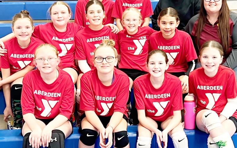 Webster fifth and sixth grade Gold Volleyball Team placed third in the Y tournament in Aberdeen. Participants were, from left, front, Charlie Carlson, Reagan Fish, Brynlee Christensen, Presley McClurg; middle, Arianna Altstadt, Karley Lone, Elin Voss, Henlie Hendrickson, Keisha Rencountre, coach Teresa Lone; back, Kenlee Hommel, Embry Duenwald and coach Alisha LaCourse. Reporter &amp;amp; Farmer | Subscriber snapshot