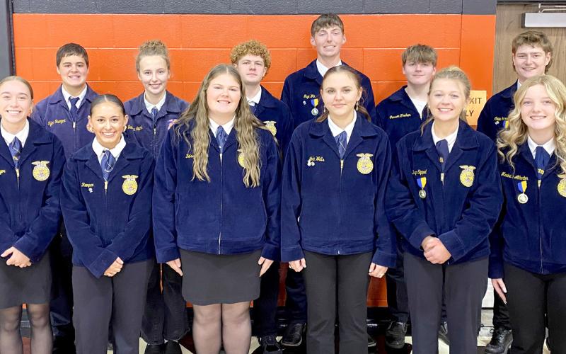 Webster FFA Chapter places fourth in Doland event, member to serve as district officer