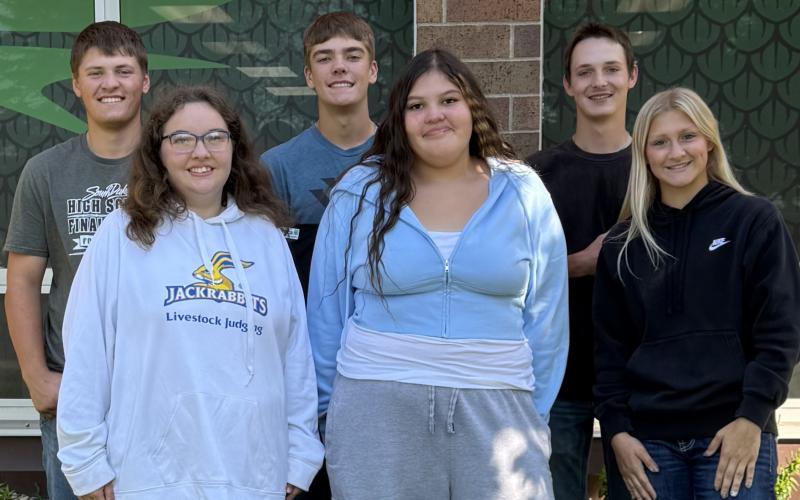 Waubay homecoming court are, front, from left, Kayce Berger, Jorie Roberts and Callie Weyh and back, from left, Teegan Gaikowski, Tripp Gaikowski and Linken Niles. Waubay’s homecoming week is Sept. 8-12 with a movie theme. Reporter &amp;amp; Farmer | subscriber snapshot