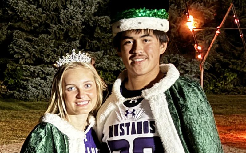 Waubay School District’s homecoming week started Sept. 16 and with that the homecoming king and queen were announced. Pictured left, Megan Christensen was nominated as Waubay’s homecoming queen, while Camden Neilan was selected as king. Reporter &amp;amp; Farmer | Subscriber Snapshot