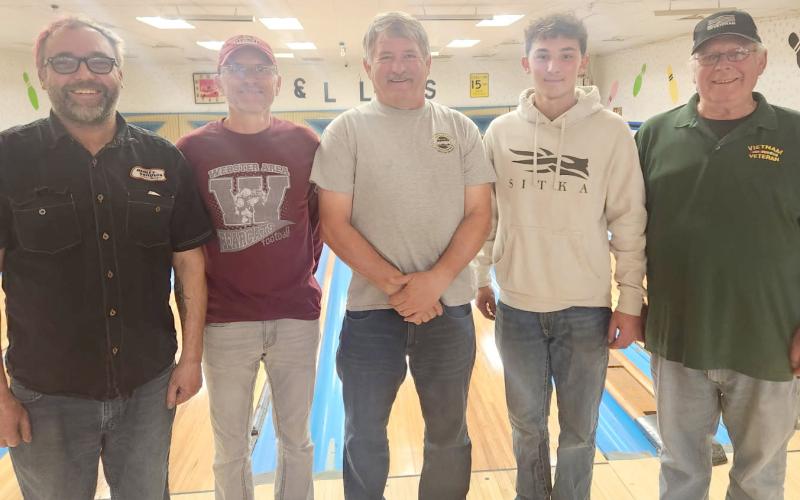 Wednesday Night and Association bowling champions, are, from left, Adam Marko, Mark Bearman, Ray Hjermstad, Dano Tschakert and Dan Tschakert. Reporter &amp;amp; Farmer | Subscriber snapshot