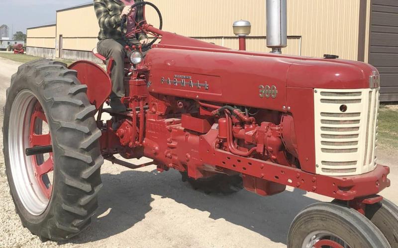 Davis Lorimor, Keystone won the Farmall tractor at the 13th Carl M. Johnson memorial tractor giveaway during the James Valley Threshing Show in Andover. Reporter &amp;amp; Farmer | Subscriber snapshot